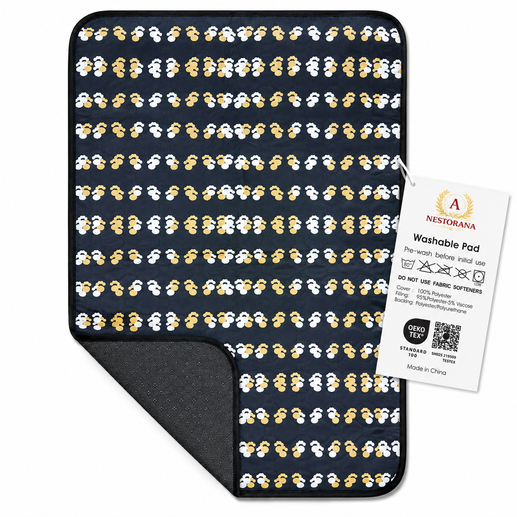NESTORANA REUSABLE PEE PADS - 4 Pack